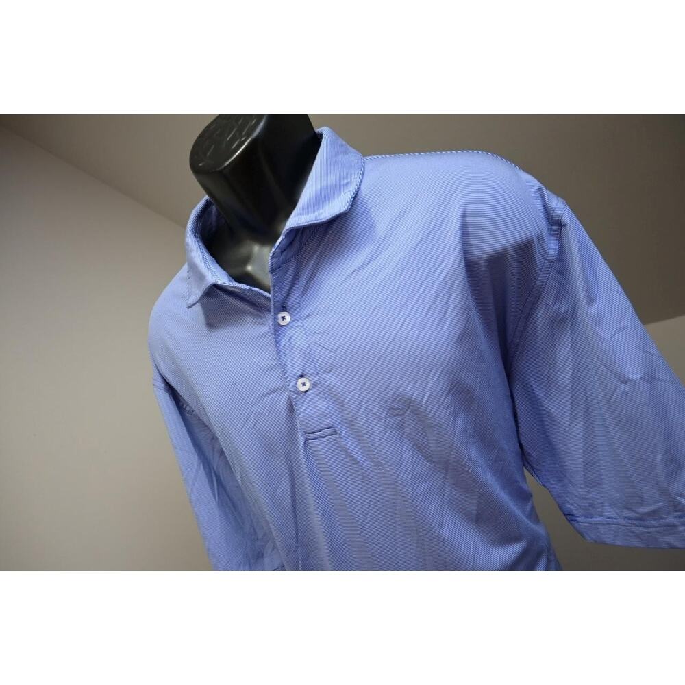 Onward Reserve Polo Polyester Stretch Striped Athletic Golf Shirt Mens Sz XL‎